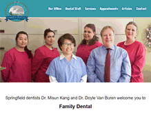 Tablet Screenshot of familydentalspringfield.com